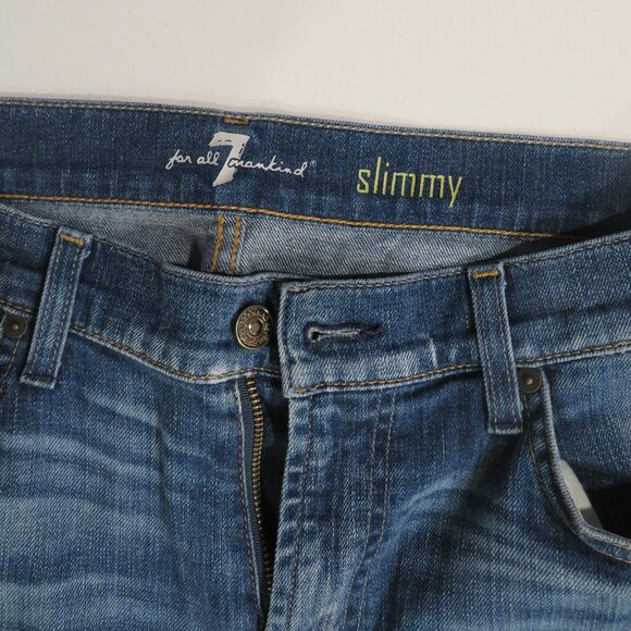 7 FOR ALL MANKIND Slimmy Jeans. Size 33. Excellent Condition. - Picture 2 of 4